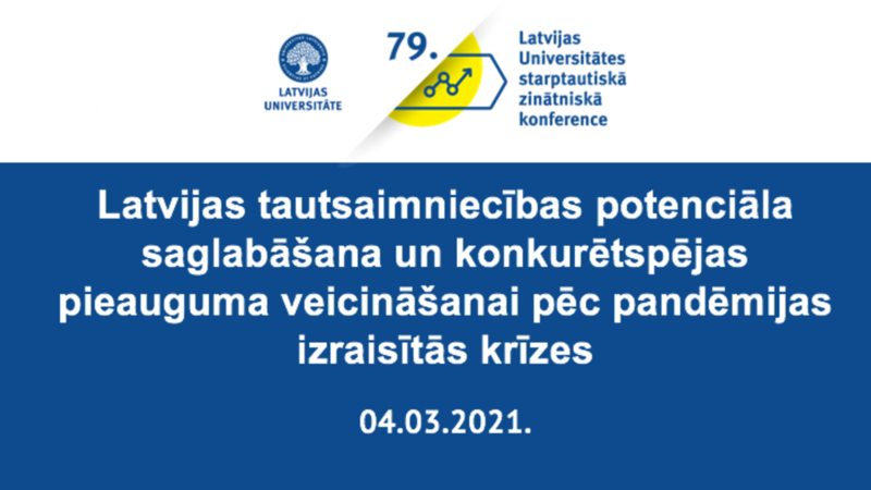 Pētniecības projektam “reCOVery-LV” veltīta īpaša LU 79.starptautiskās konferences sekcija